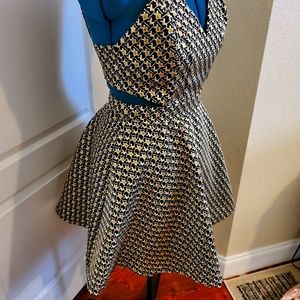 Gold and black cocktail dress by GB